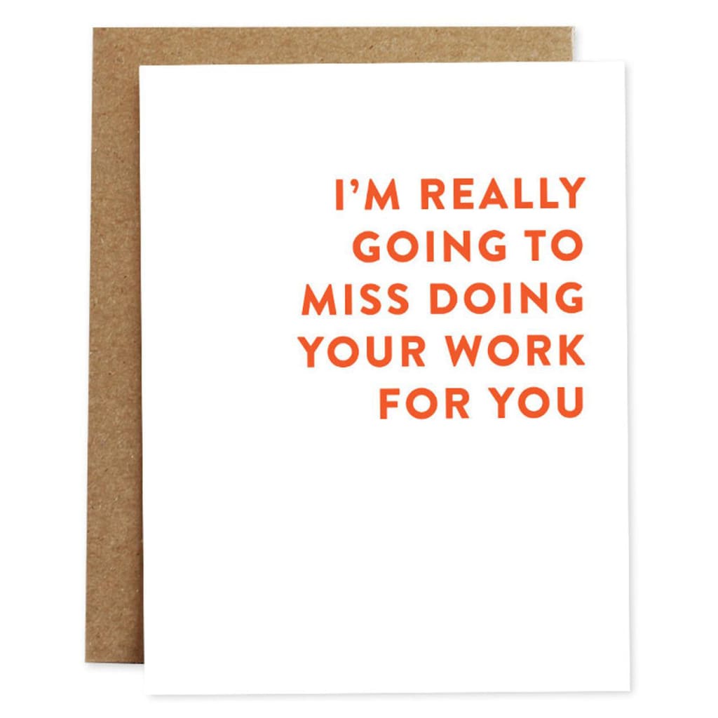 Miss Doing Your Work Card By Rhubarb Paper Co.