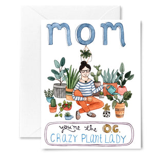 Mom Crazy Plant Lady Card By Little Canoe