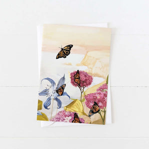 Monarchs & Milkweed Card By Briana Corr Scott