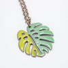 Monstera Necklace (various colours) By Aflame Creations