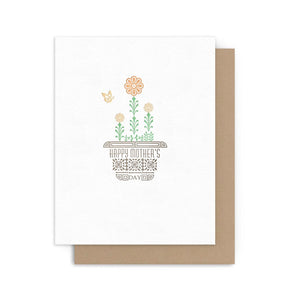 Mother’s Day Flower Pot Card By Arquoise Press