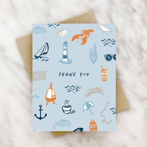 Nautical Icons Thanks Card By 2021 Co.