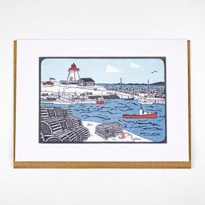 Neil’s Harbour Card By Deep Hollow Print