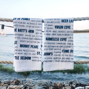 Newfoundland Sayings Tea Towel By The Far Away Shop