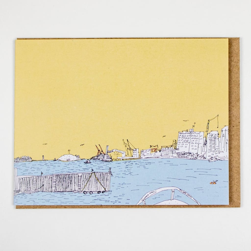On The Ferry Card By Emma FitzGerald Art & Design