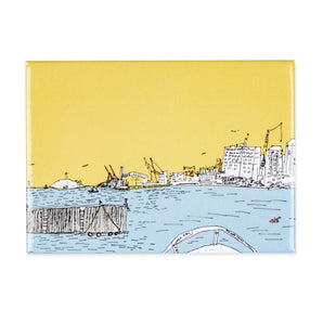 On The Ferry Magnet By Emma FitzGerald Art & Design