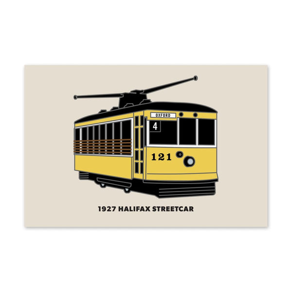 Oxford Streetcar Postcard By Inkwell Originals