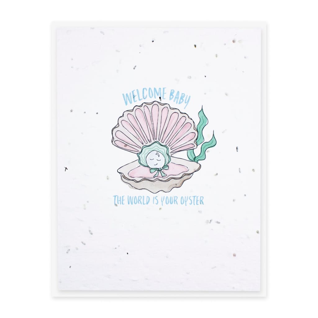 Oyster Baby Seed Card By Jill & Jack Paper