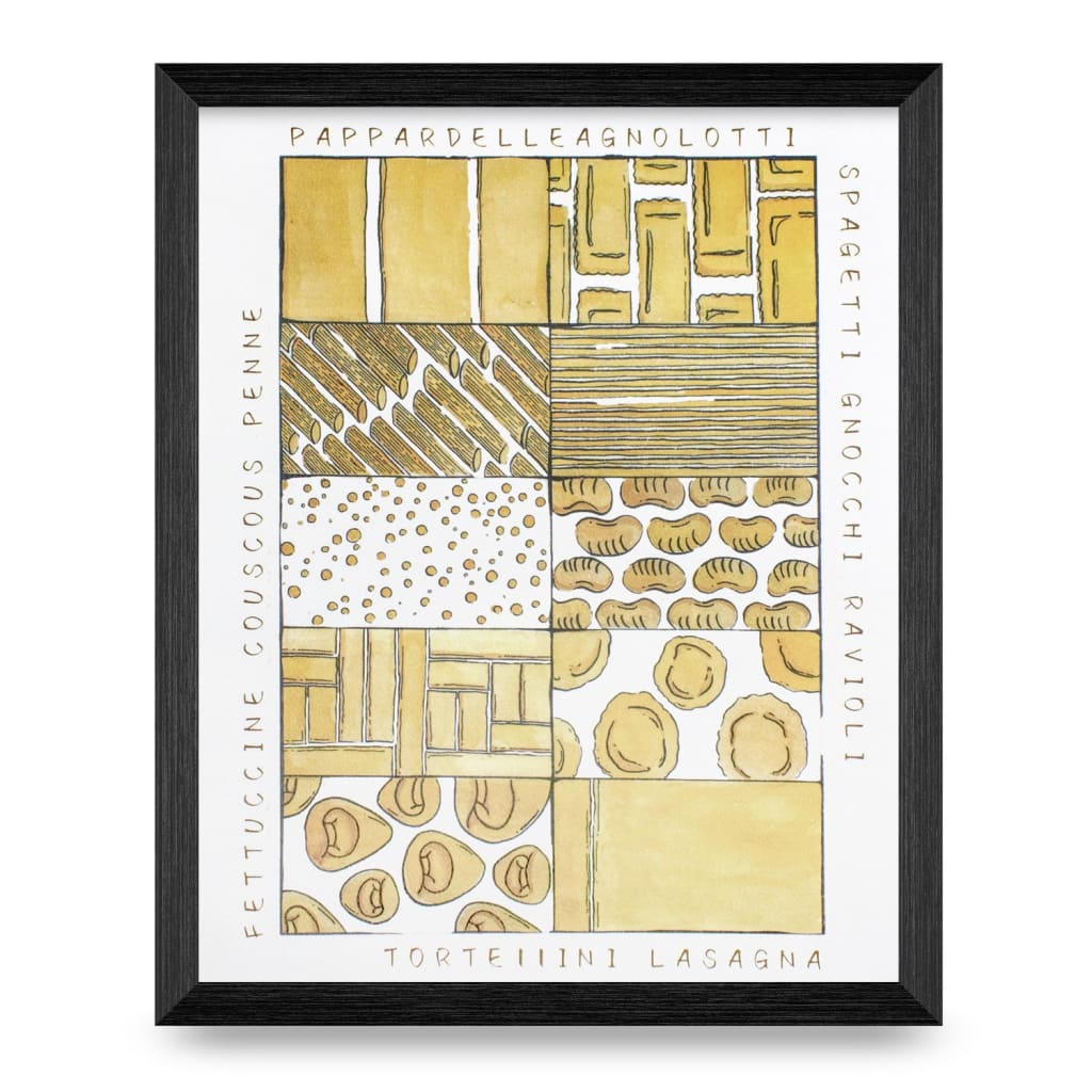 Pasta Geometry 8x10 Print By Xinke Zhuang