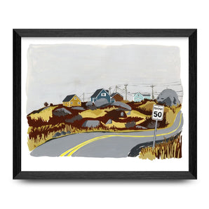 Peggy’s Cove Road 8x10 Print By Kat Frick Miller Art