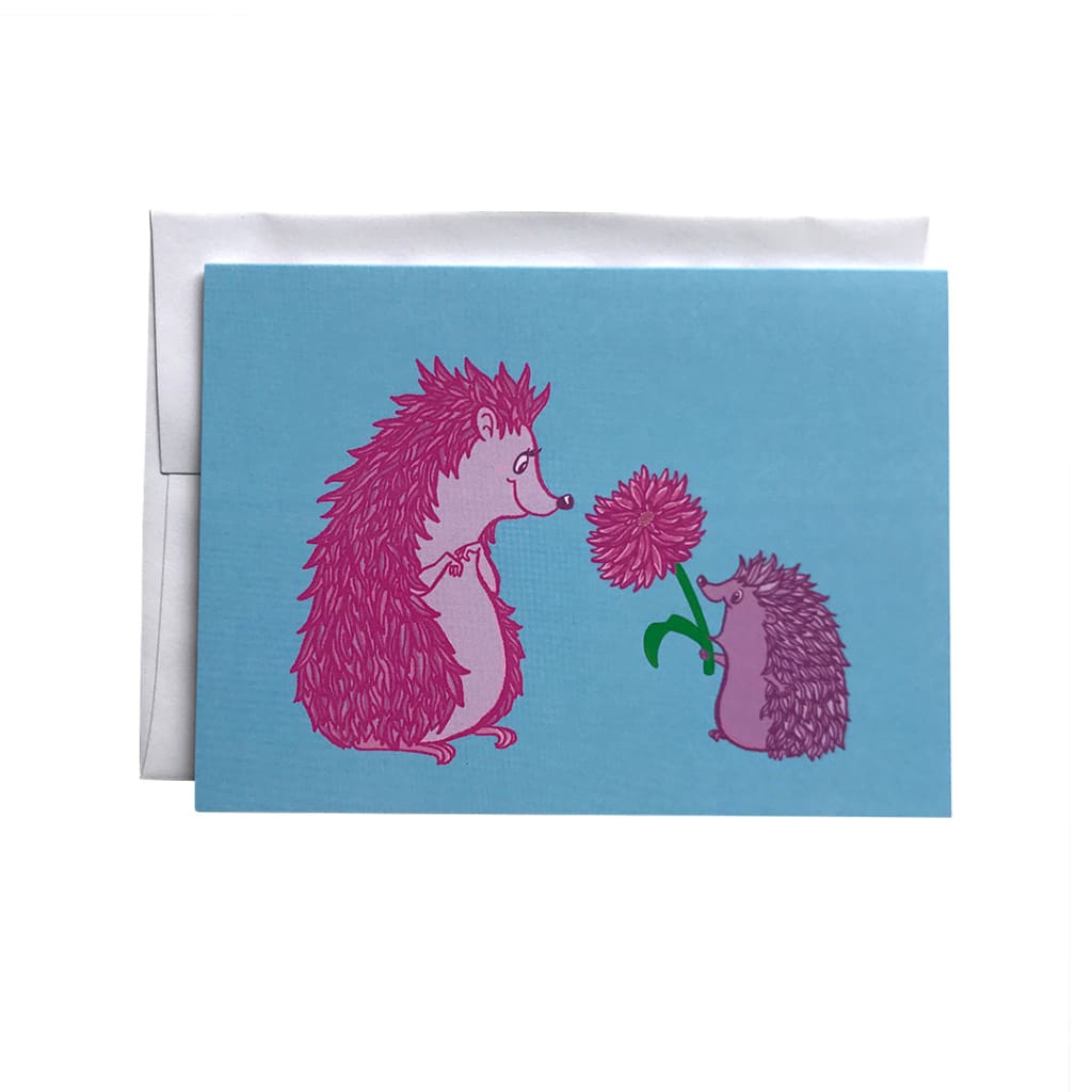 Pink Hedgehogs Card By Carabara Designs
