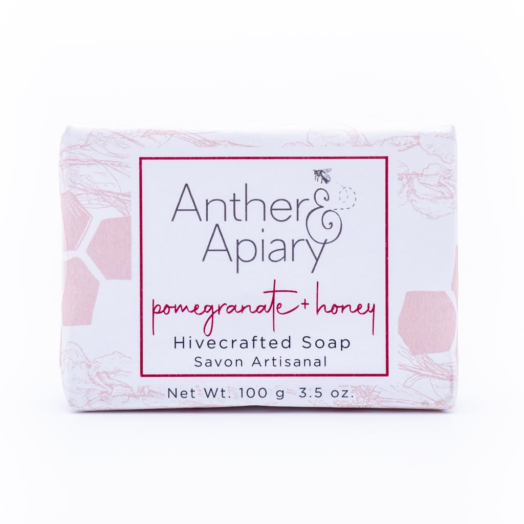 Pomegranate & Honey 3.5oz Soap By Anther Apiary