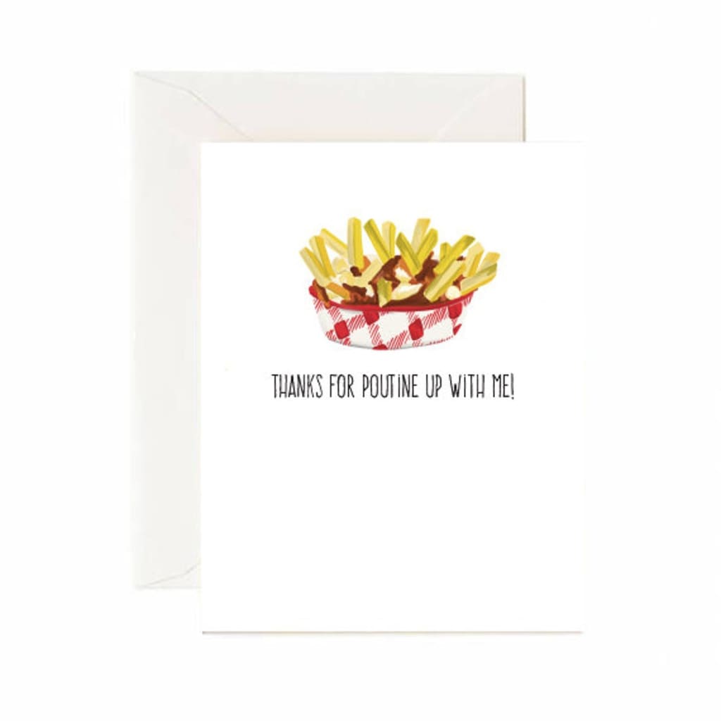 Poutine Up With Me Card By Jaybee Design