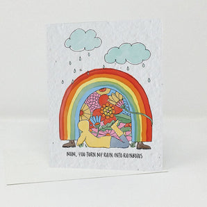Rain Into Rainbows Mom Seed Card By Jill & Jack Paper