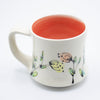 RdC Mug - Floral (various interior colours) By Rachel de