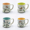 RdC Mug - Floral (various interior colours) By Rachel de