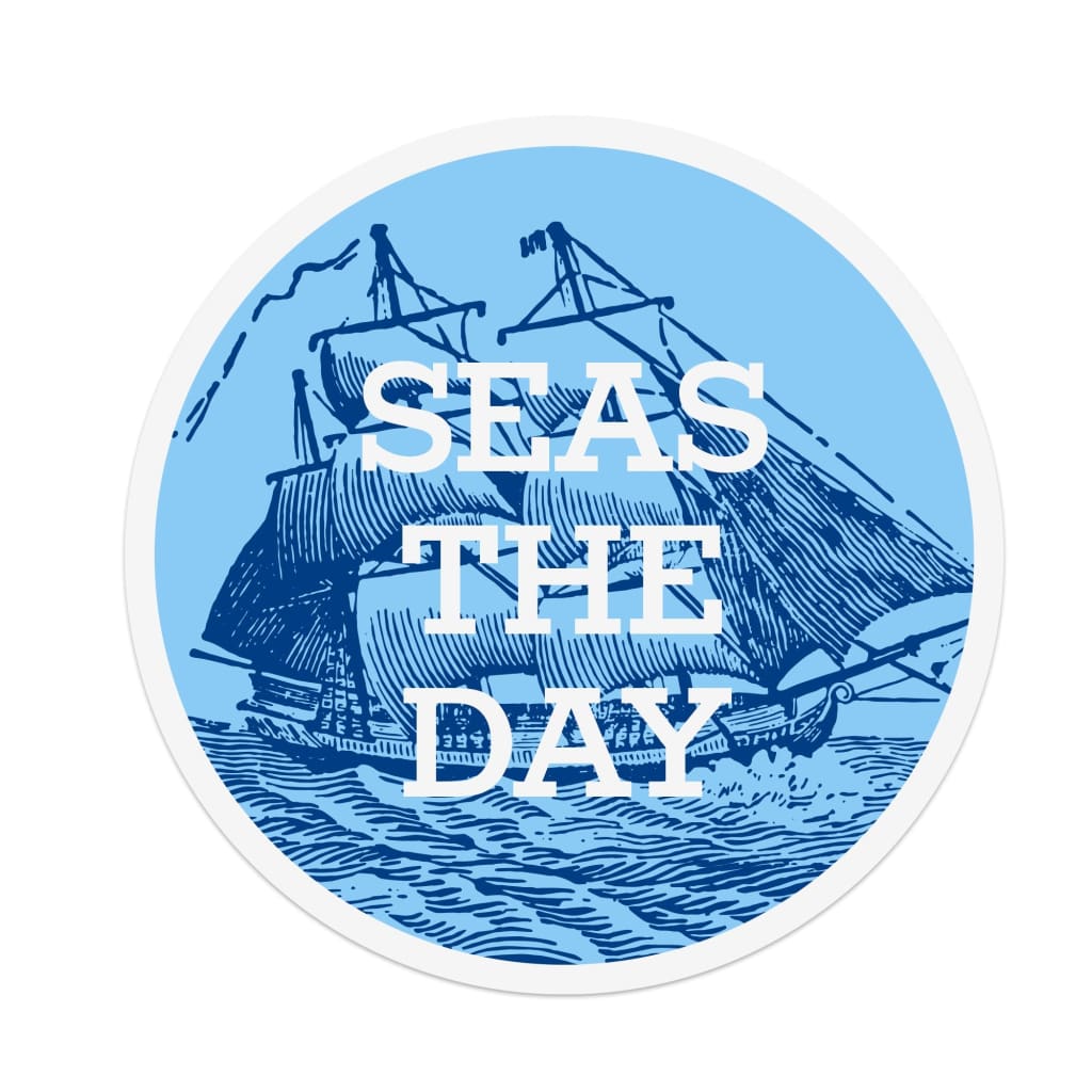 Seas The Day Magnet By Inkwell Originals