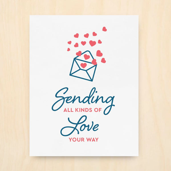 Sending All Kinds Of Love Card 5 Pack By Inkwell Originals