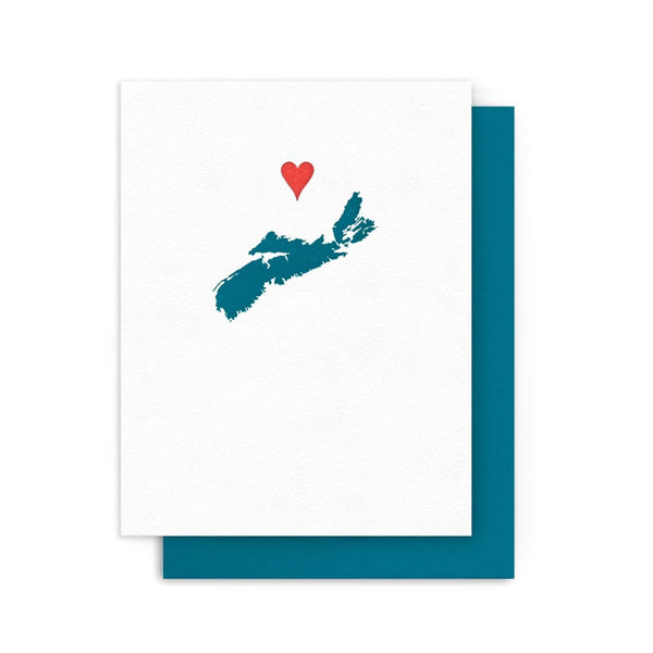 Sending Love Nova Scotia Card By Arquoise Press