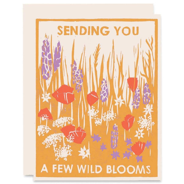 Sending You Wild Blooms Card By Heartell Press