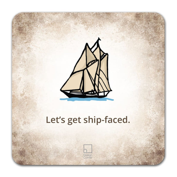 Ship Faced Coaster By Design Corner