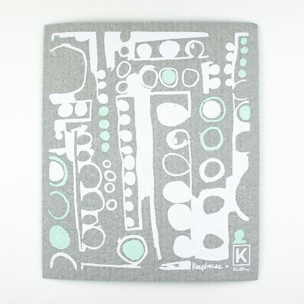 Small Swedish Dishcloth - Collage (various colours) By