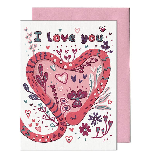 Snake Love Card By Pencil Empire