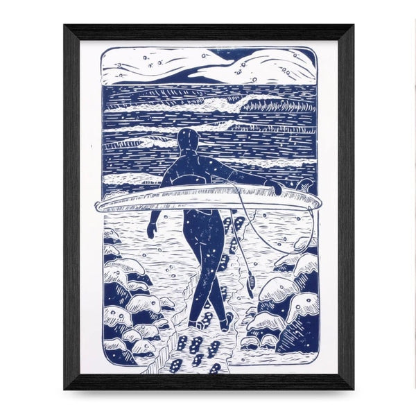 Snowy Surf 9x12 Print By Fine Art Erin Hollingshead