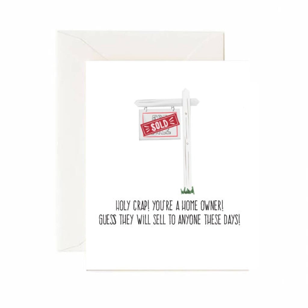 Sold Sign New Home Card By Jaybee Design