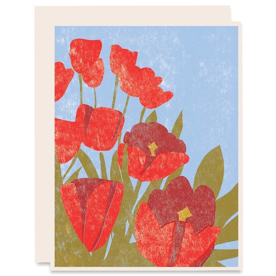 Spring Tulips Card By Heartell Press