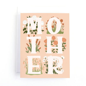 Stacked Font Mother’s Day Card By Pedaller Designs