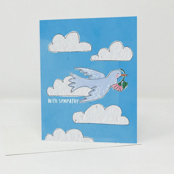 Sympathy Dove Seed Card By Jill & Jack Paper