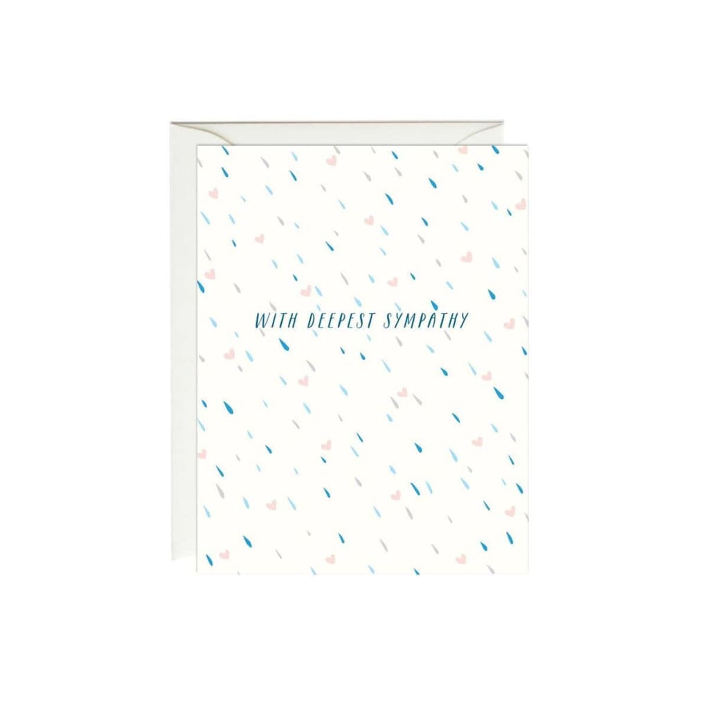 Sympathy Rain Card By Paula & Waffle