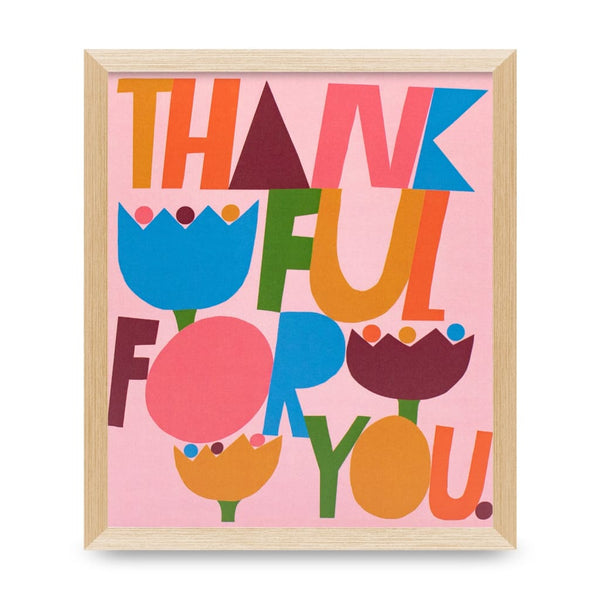 Thankful For You 7x8.25 Print By Lisa Congdon Art &