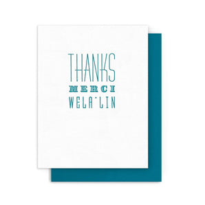 Thanks Merci Wela’lin Card By Arquoise Press