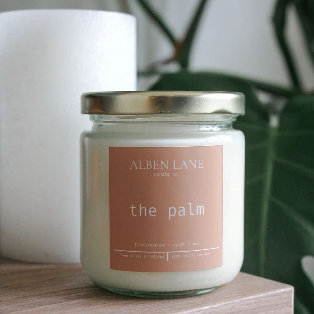 The Palm 8oz Soy Candle By Alben Lane