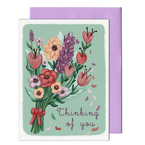 Thinking Of You Bouquet Card By Pencil Empire