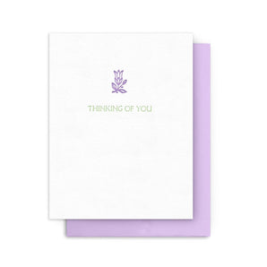 Thinking of You Flower Card By Arquoise Press