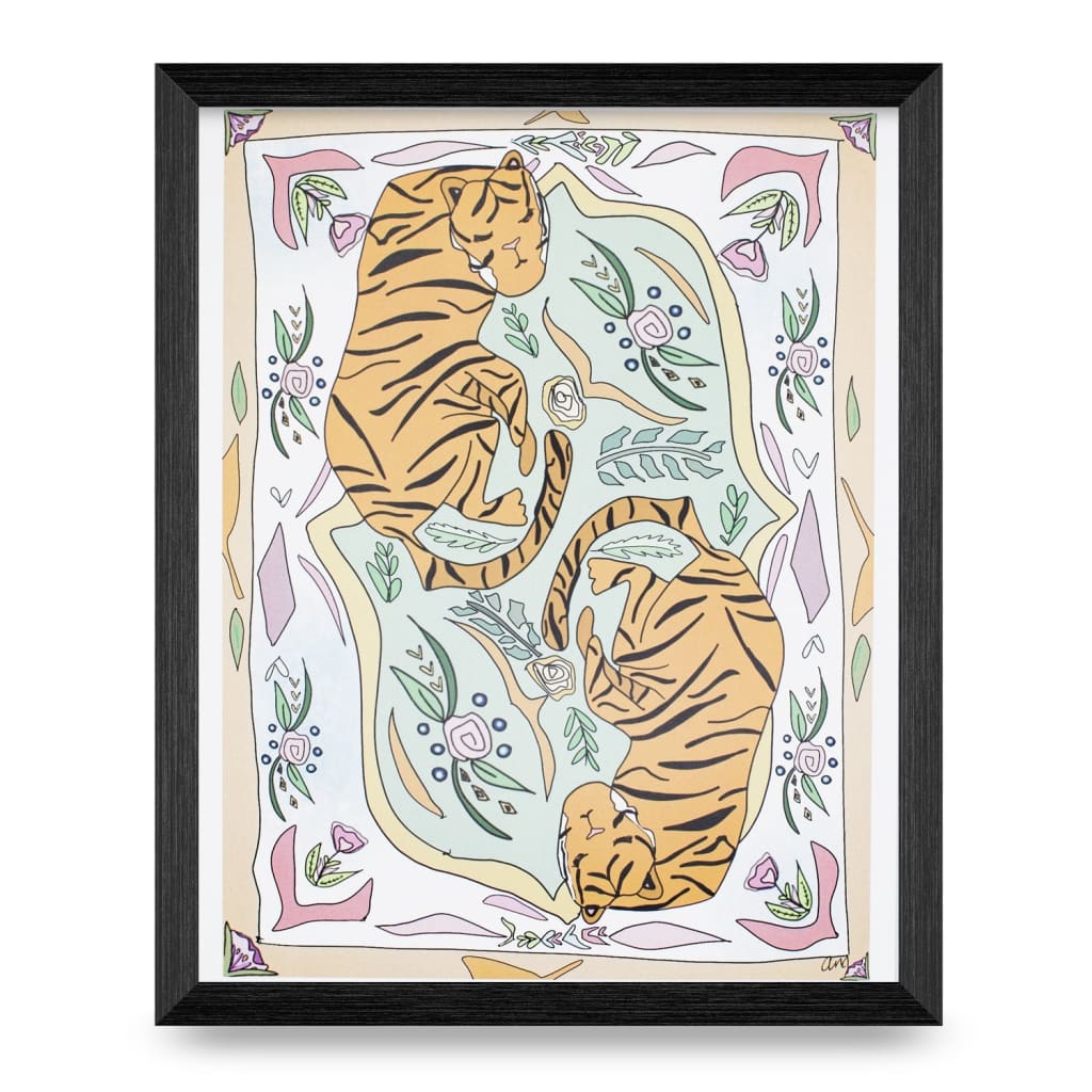 Tiger Tapestry 8x10 Print By Adele Mansour