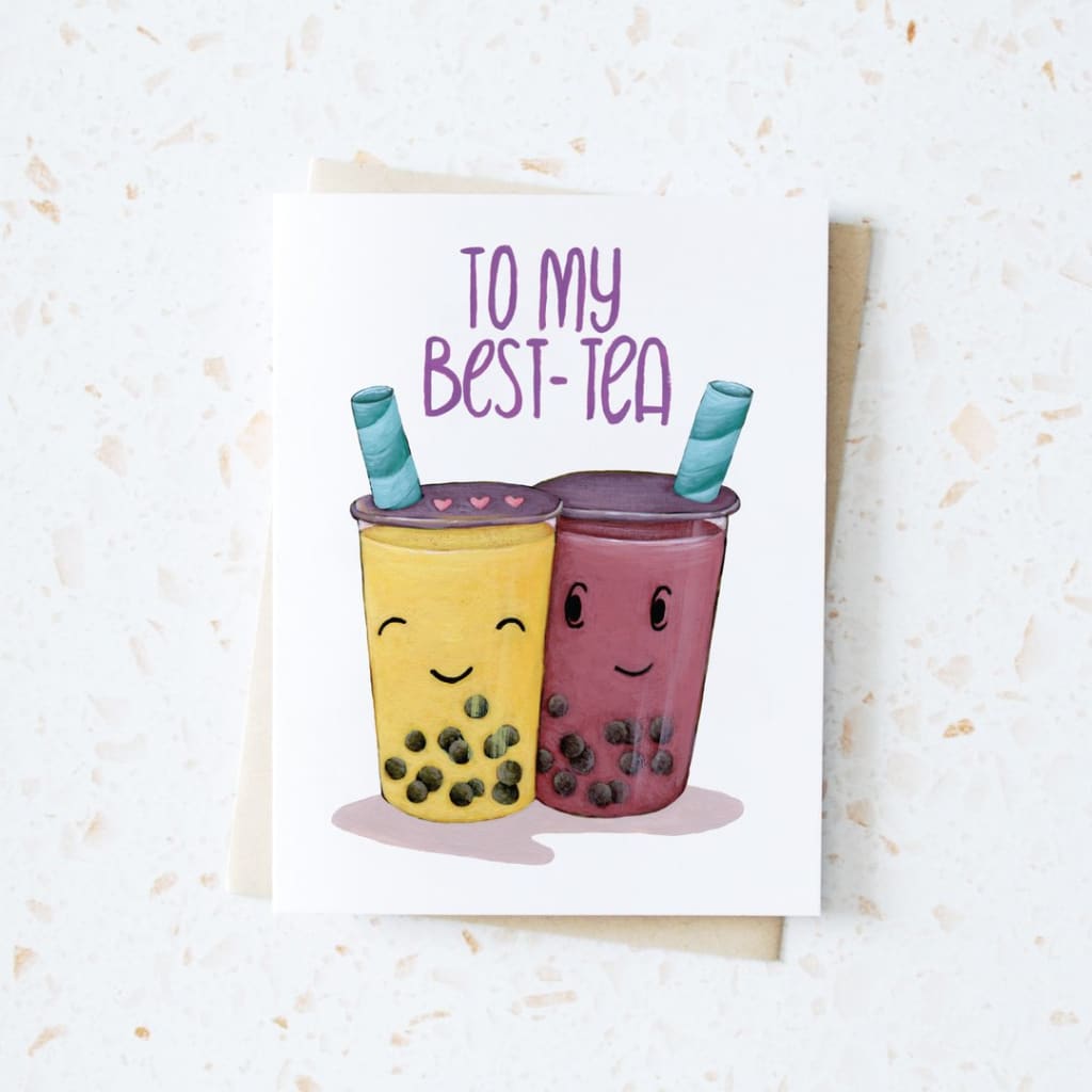 To My Best-Tea Card By Hop & Flop