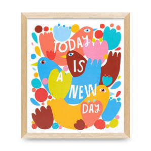 SALE - Today Is A New Day 7x8.25 Print By Lisa Congdon Art