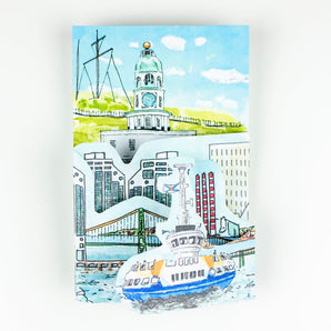 Tri - Fold Halifax Harbour Card By Bard