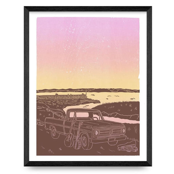 Truck Sunset 11x14 Print By Deep Hollow