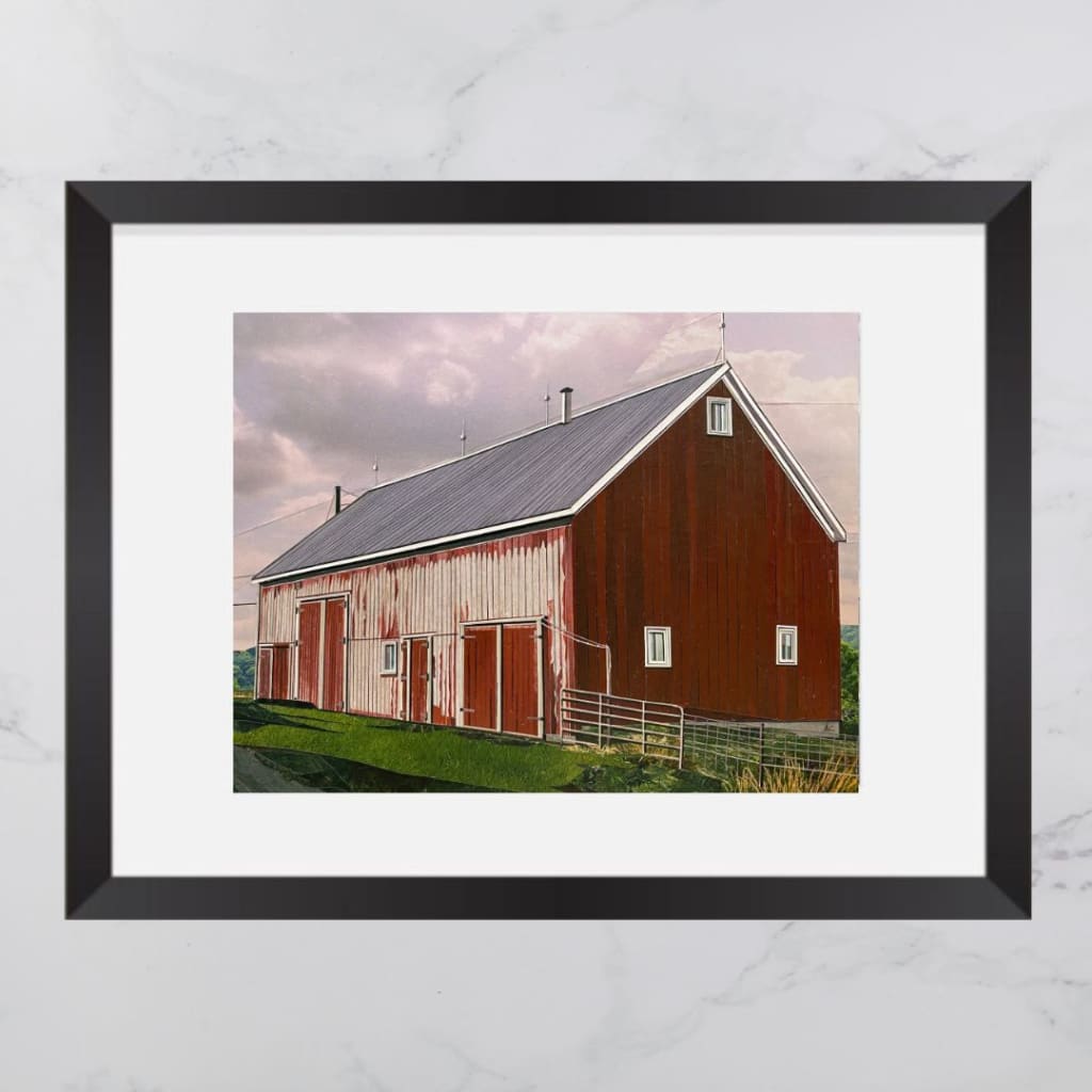 West Northfield Barn Collage 8x10 Print By Andrea Crouse