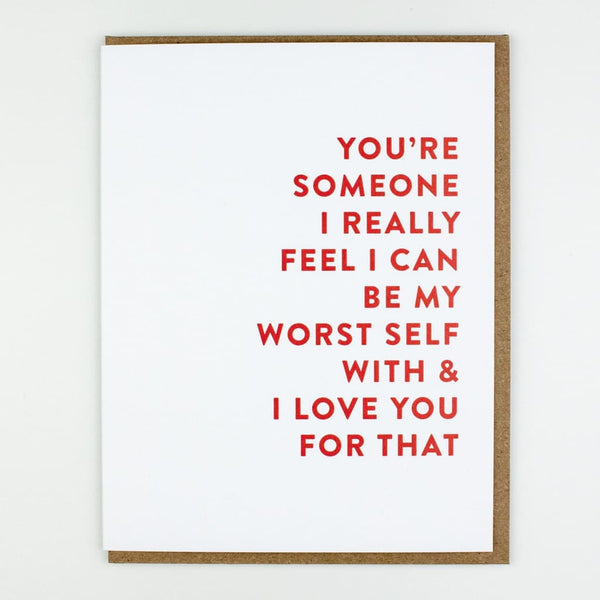 Worst Self Card By Rhubarb Paper Co.