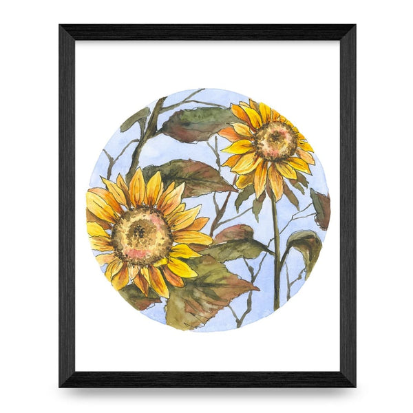 Yellow Sunflower 8x10 Print By Janna Wilton Art