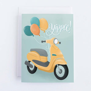 Yippee Scooter Card By Pedaller Designs