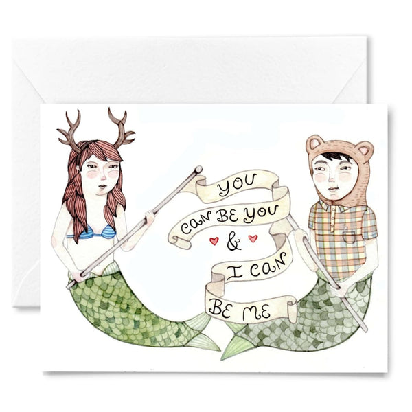 You Can Be Love Card By Little Canoe